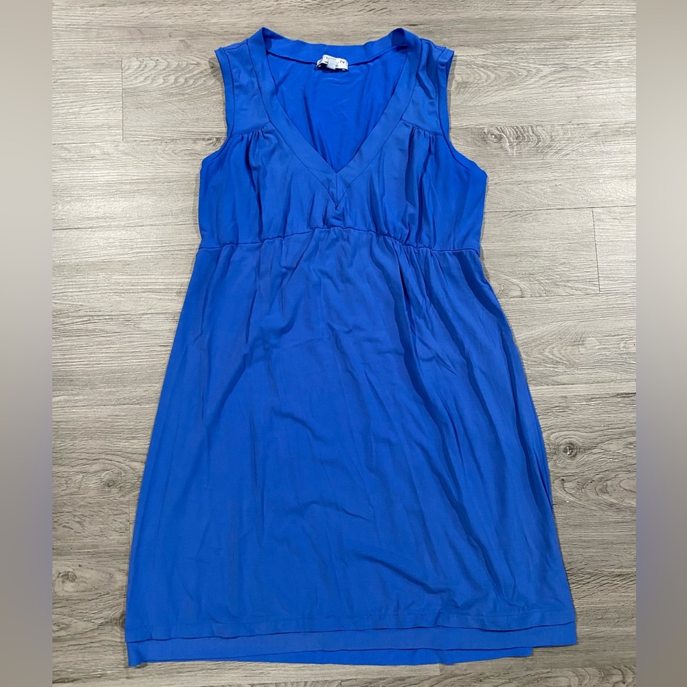 Shan Made in Canada Blue Resort Sleeveless Dress